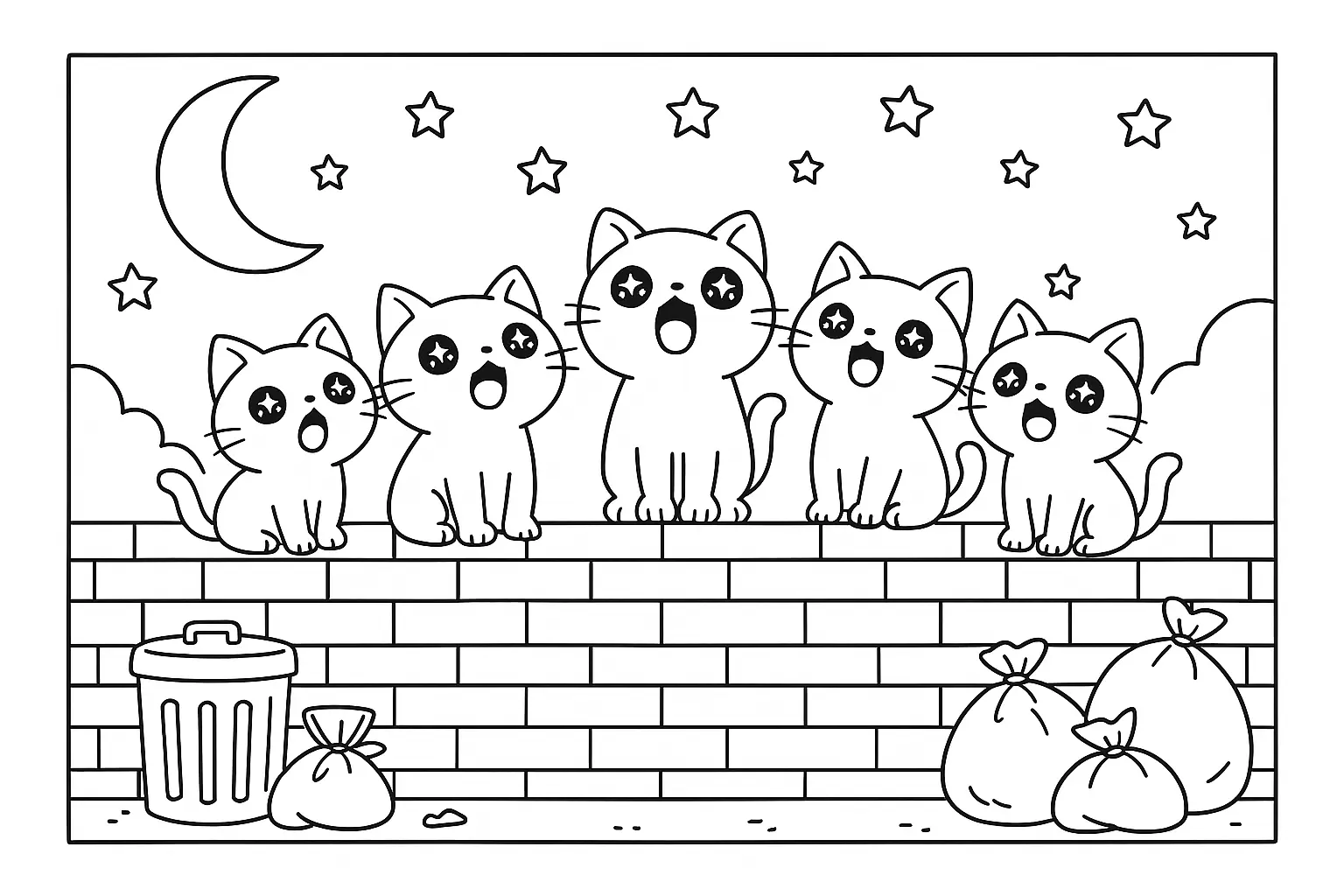 Cats Coloring Pages – 025