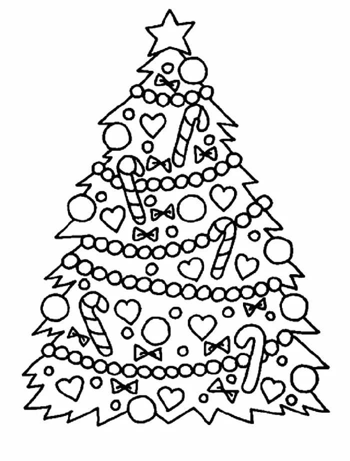 Christmas Tree Coloring Pages – 010