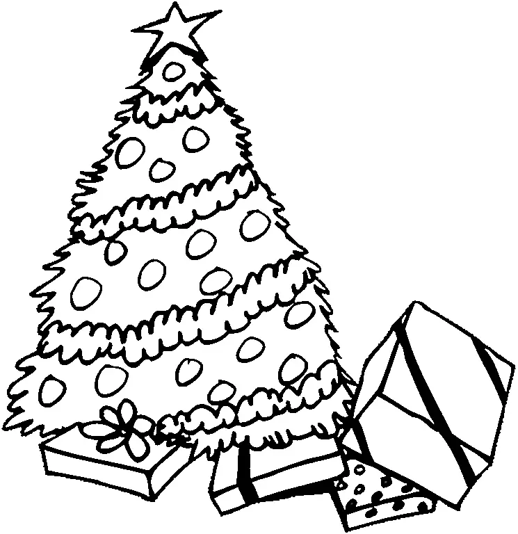 Christmas Tree Coloring Pages – 013