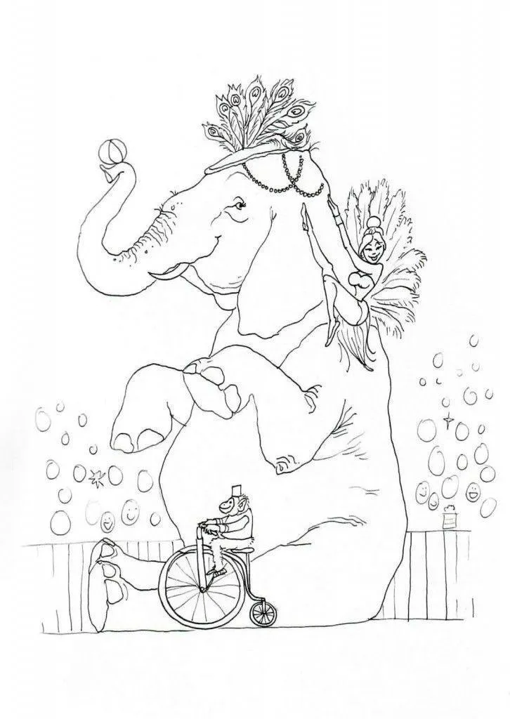 Circus Coloring Pages – 039