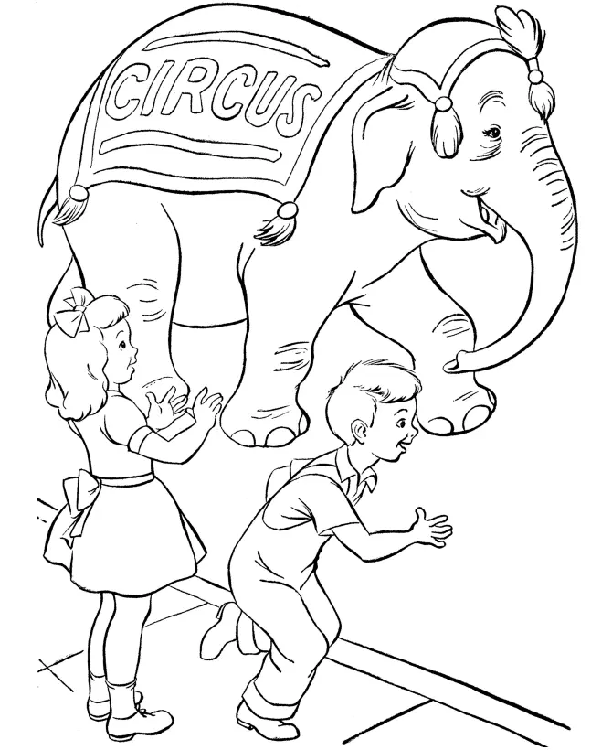 Circus Coloring Pages – 046