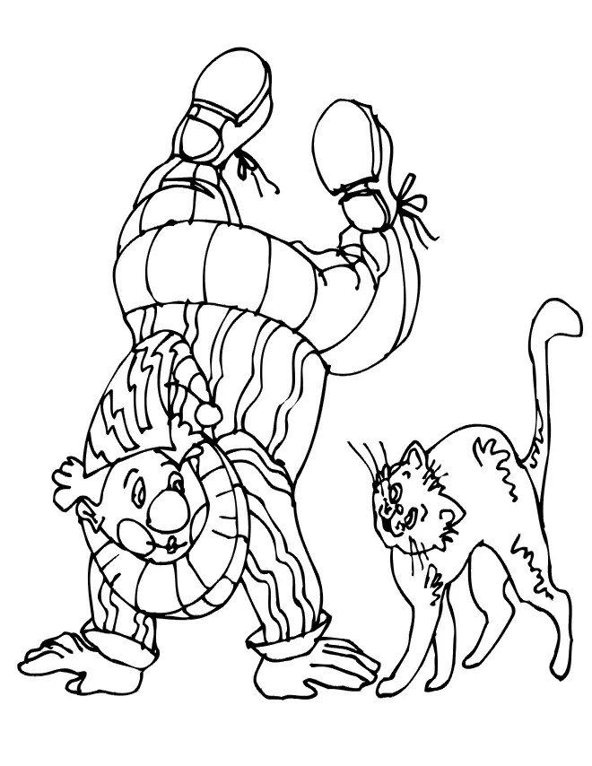 Clown Coloring Pages – 013