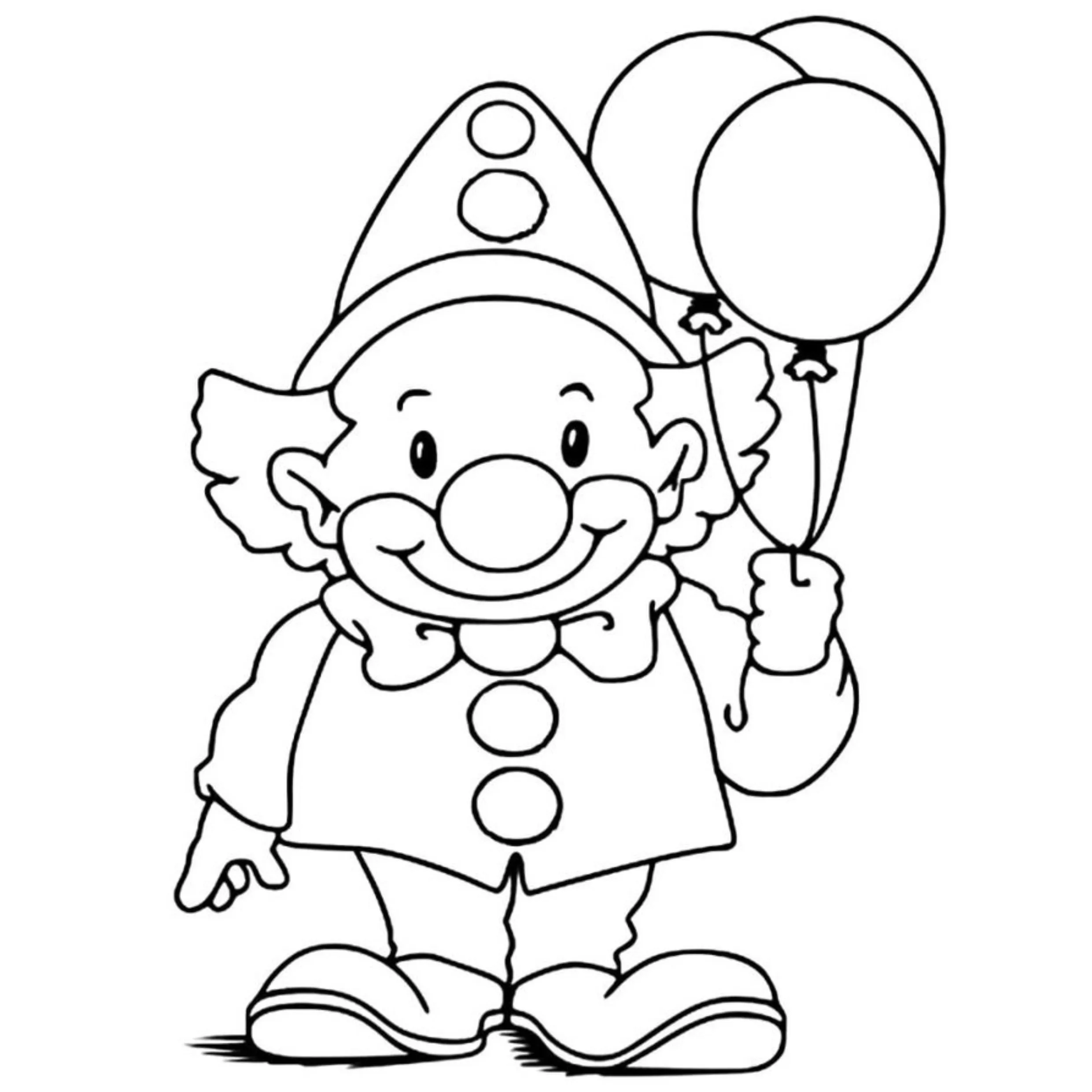Clown Coloring Pages – 024