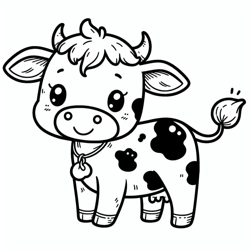 Cows Coloring Pages – 028