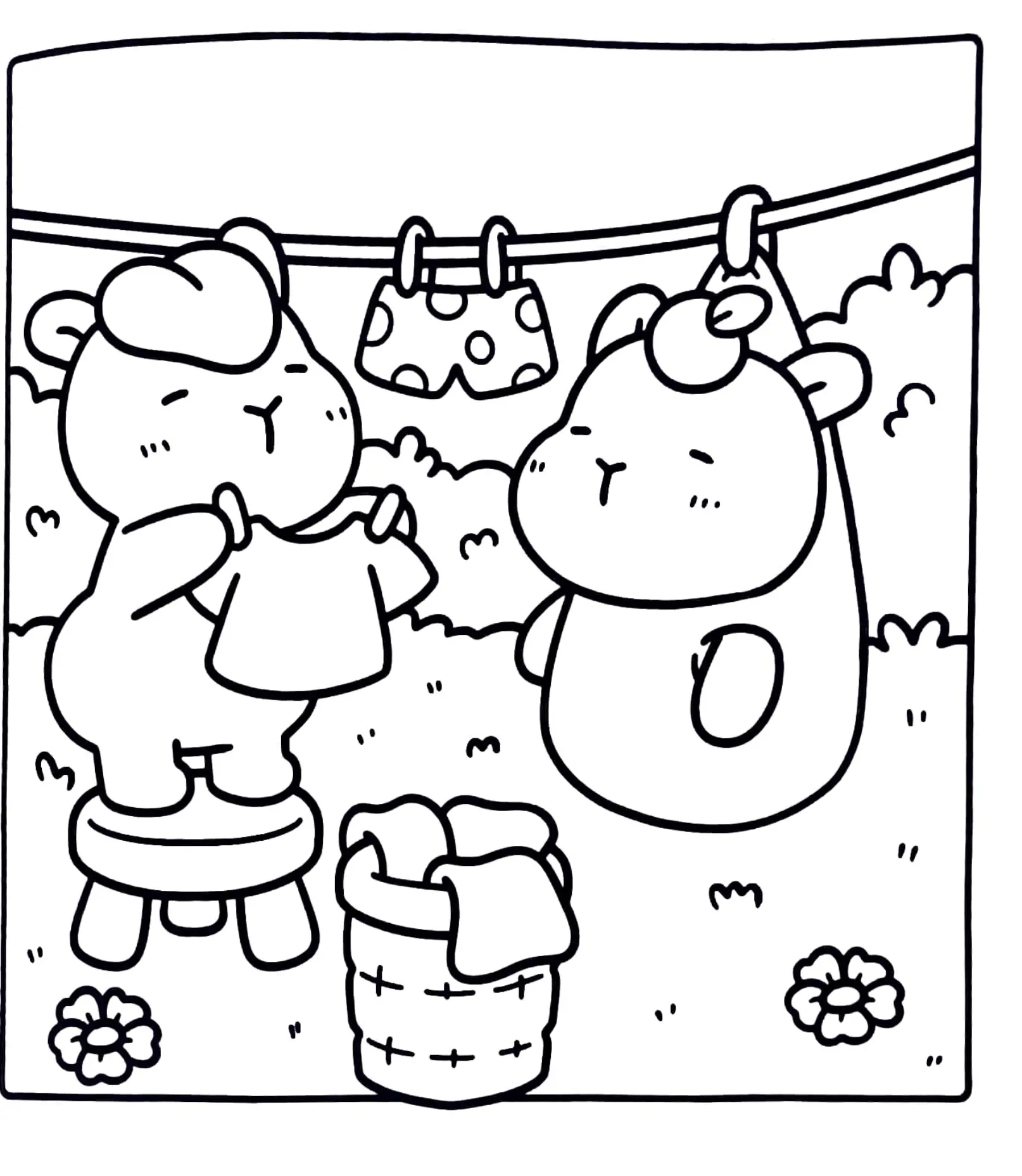 Cozy Friends Coloring Pages – 006