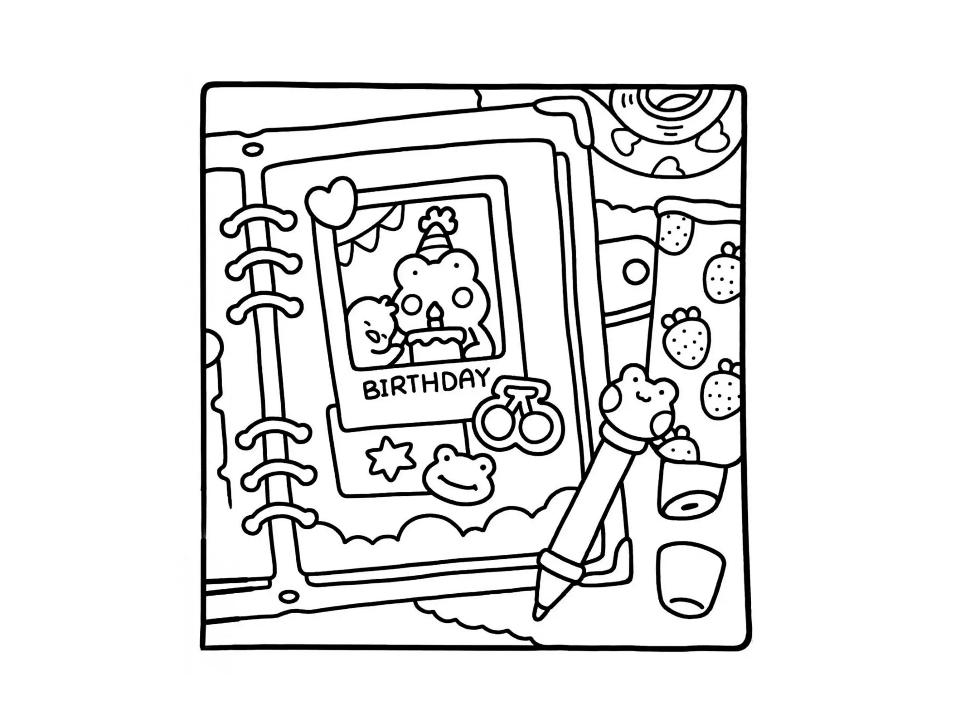 Cozy Friends Coloring Pages – 012