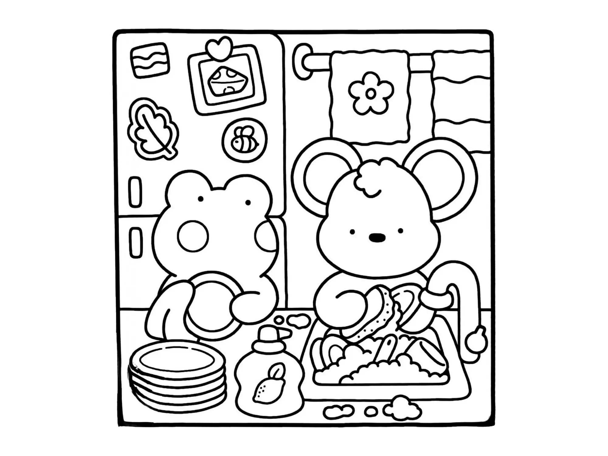 Cozy Friends Coloring Pages – 016