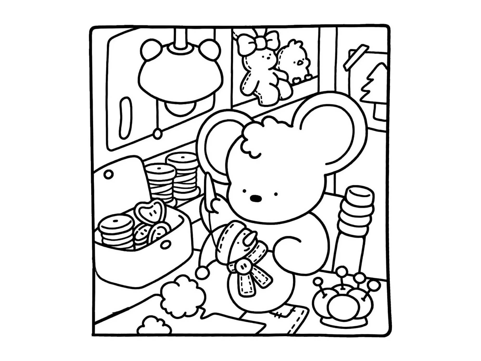 Cozy Friends Coloring Pages – 019