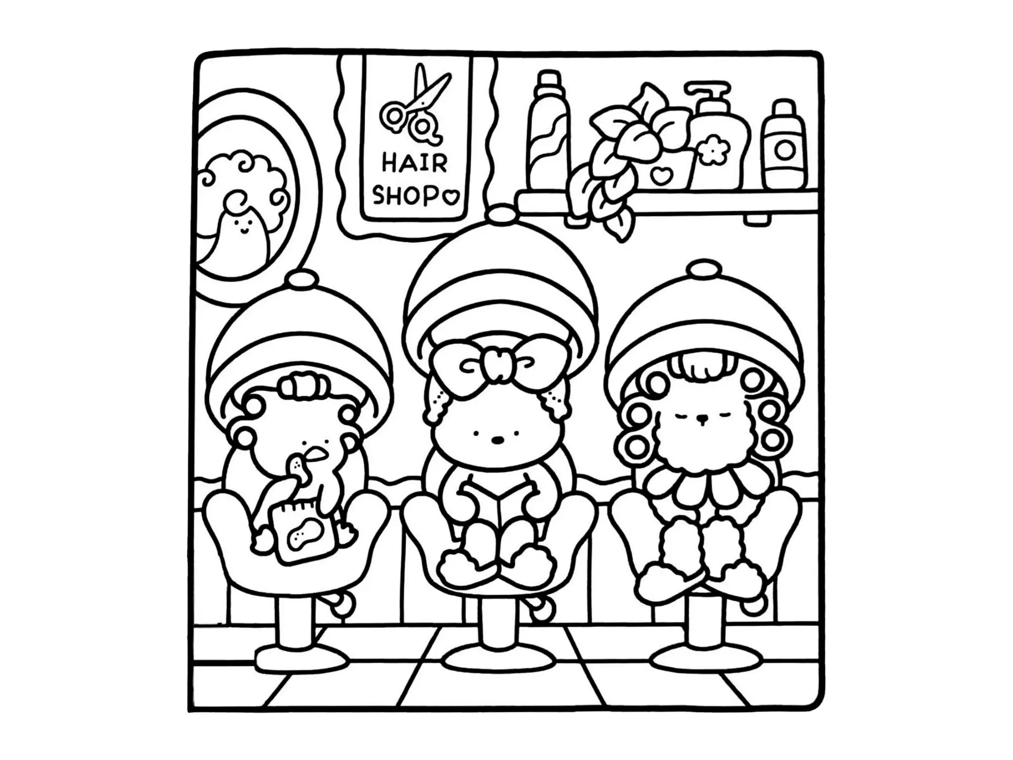 Cozy Friends Coloring Pages – 033