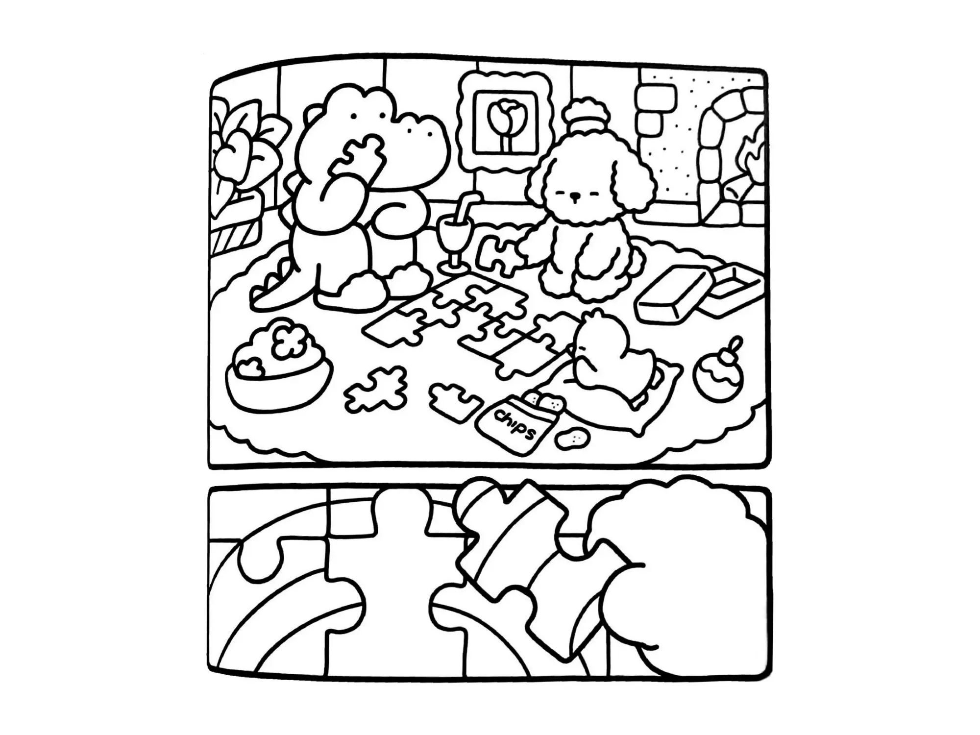 Cozy Friends Coloring Pages – 045