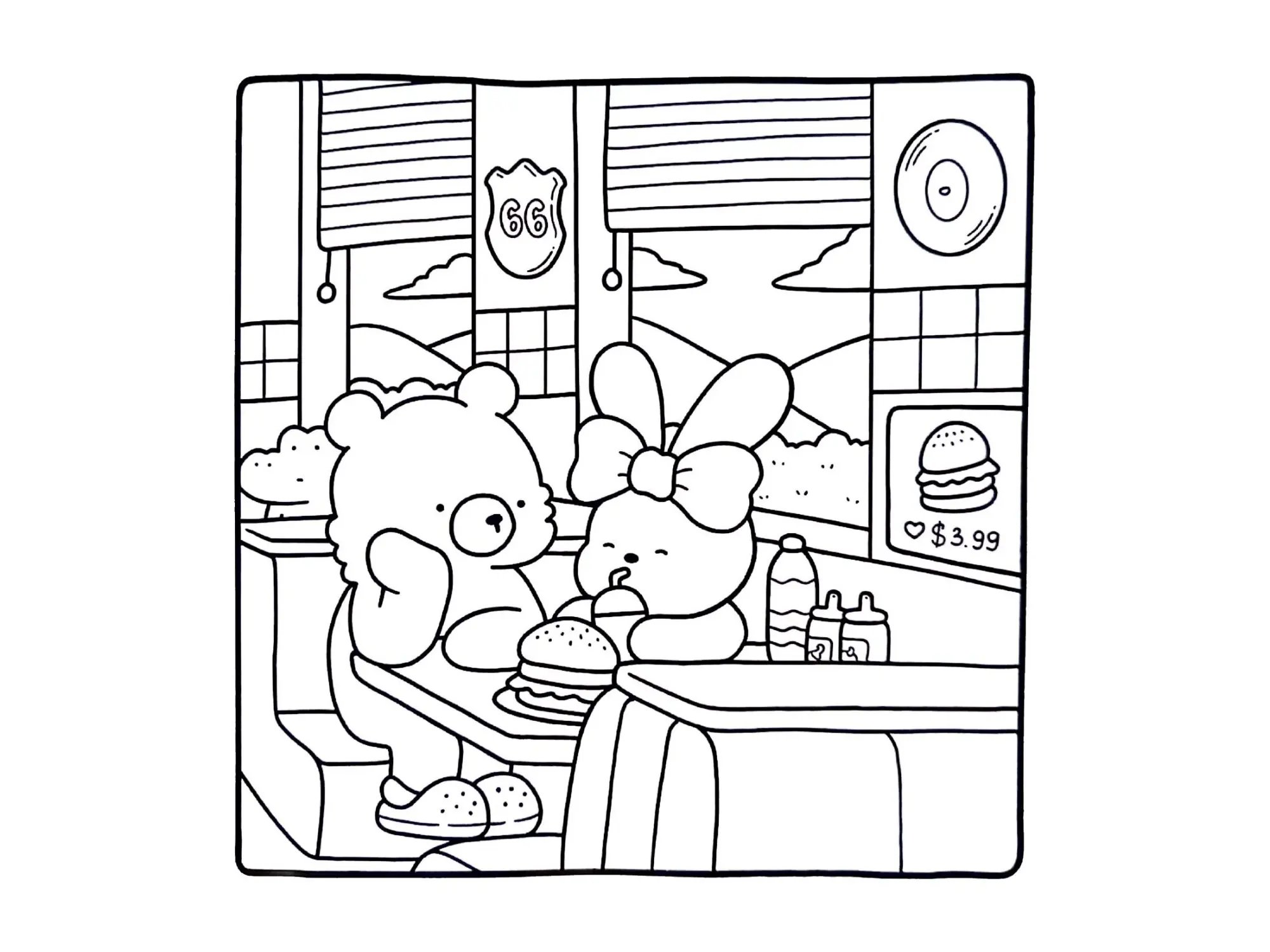 Cozy Friends Coloring Pages – 062
