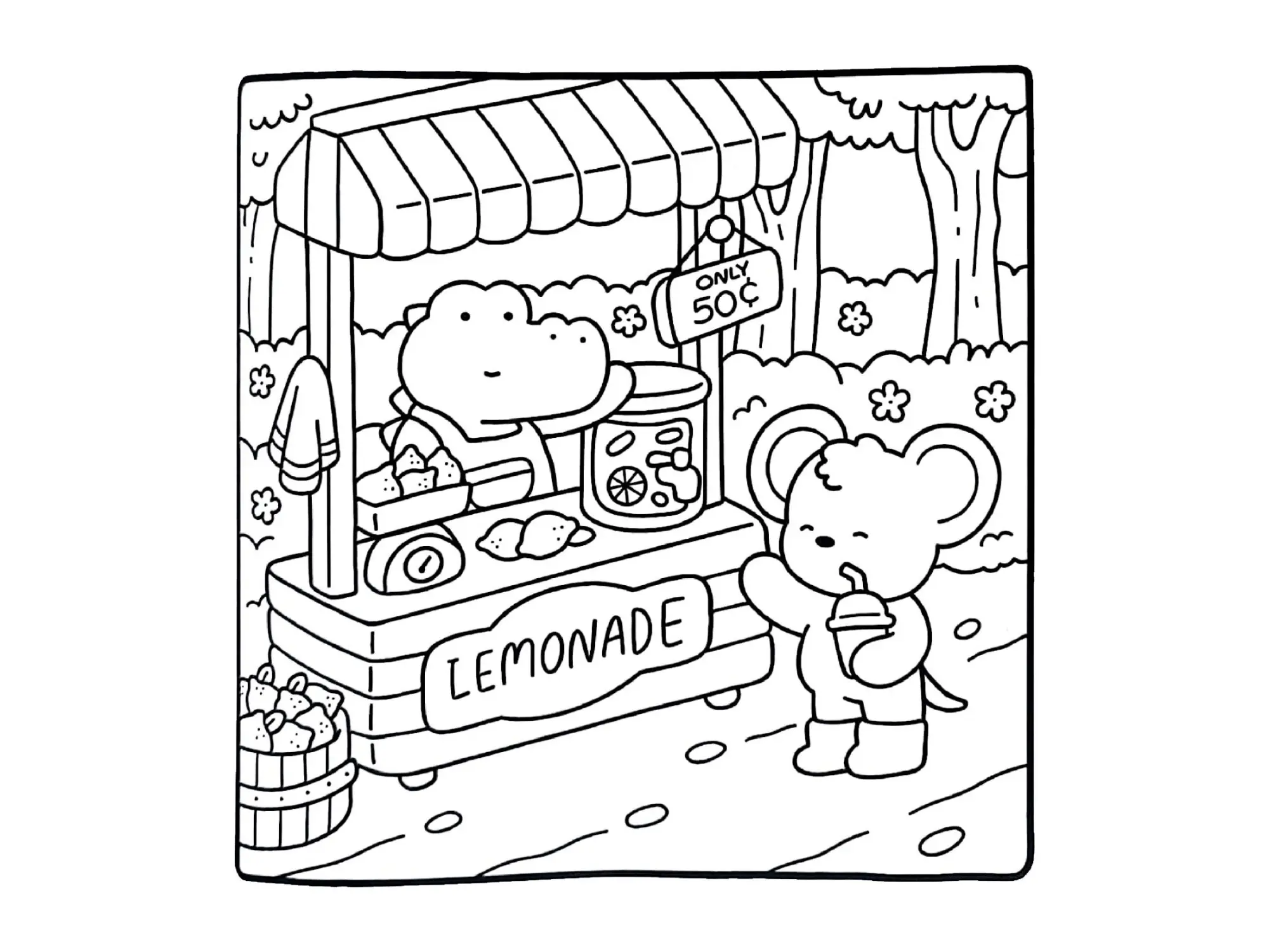Cozy Friends Coloring Pages – 076