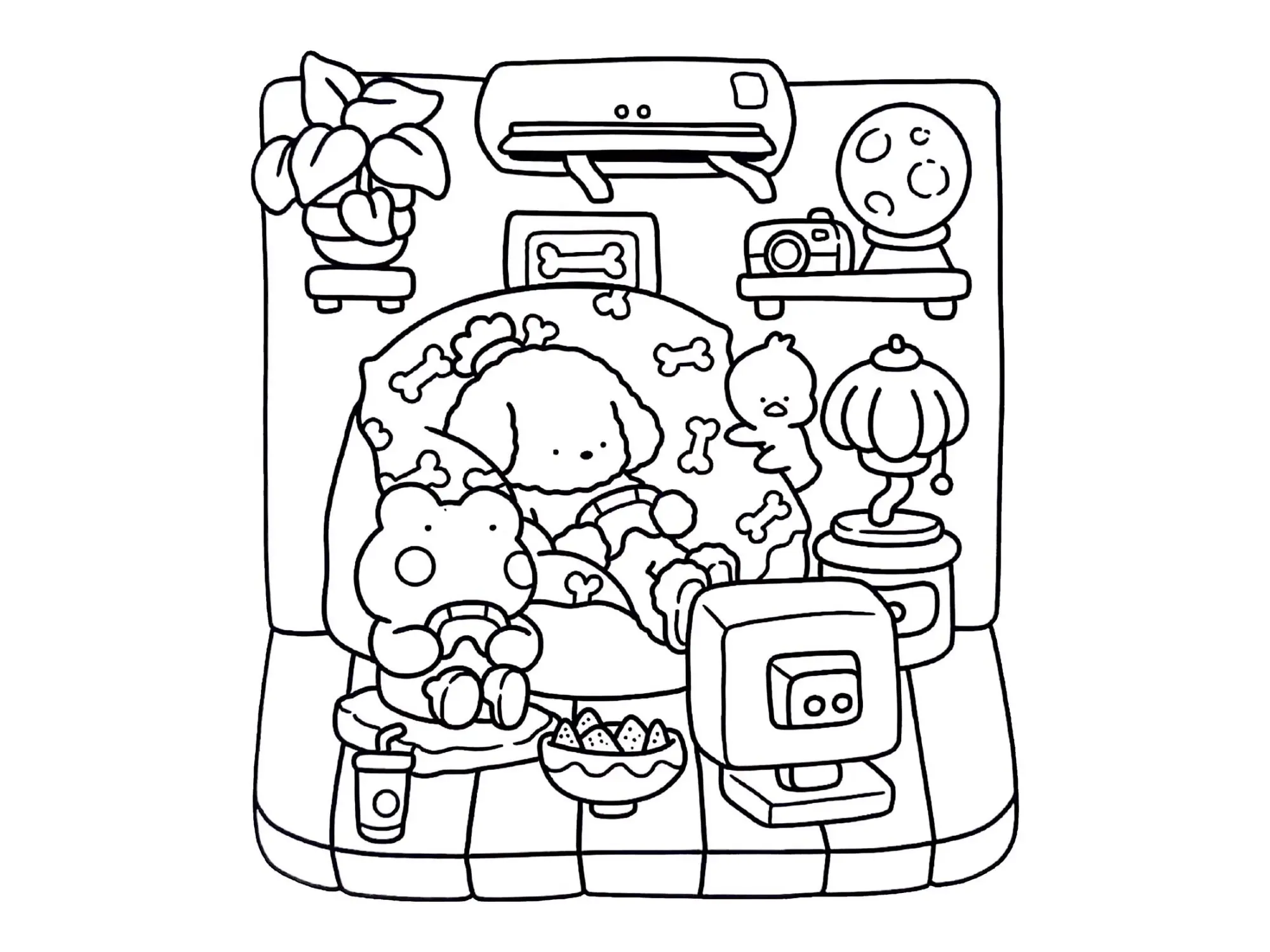 Cozy Friends Coloring Pages – 086