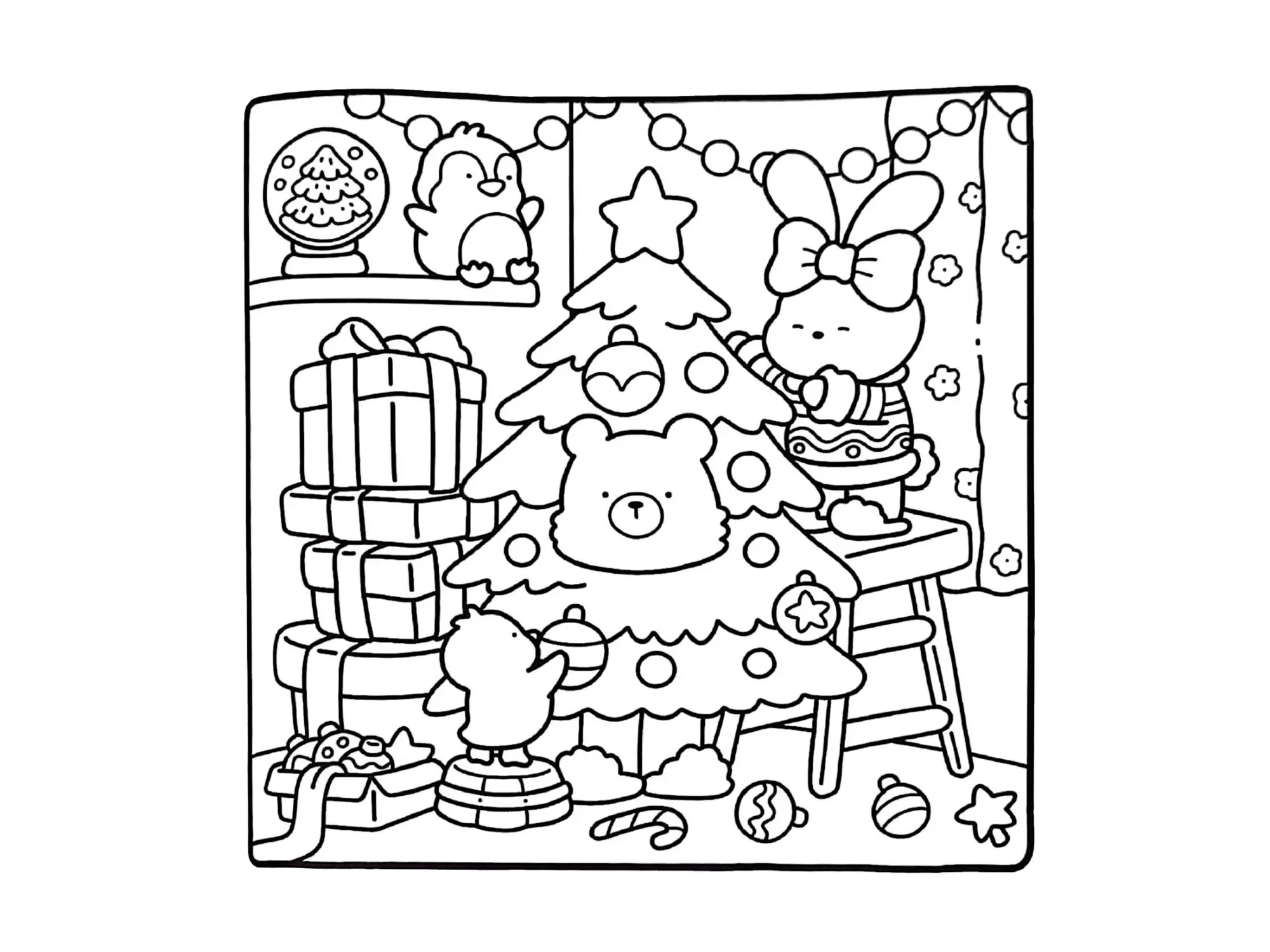Cozy Friends Coloring Pages – 089
