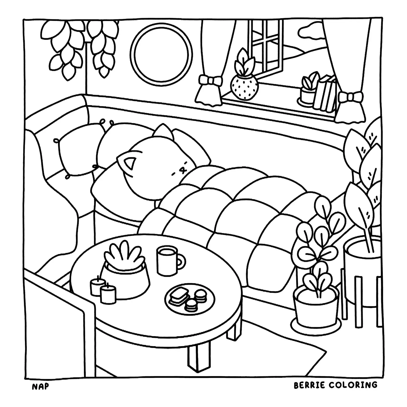 Cozy Friends Coloring Pages – 101