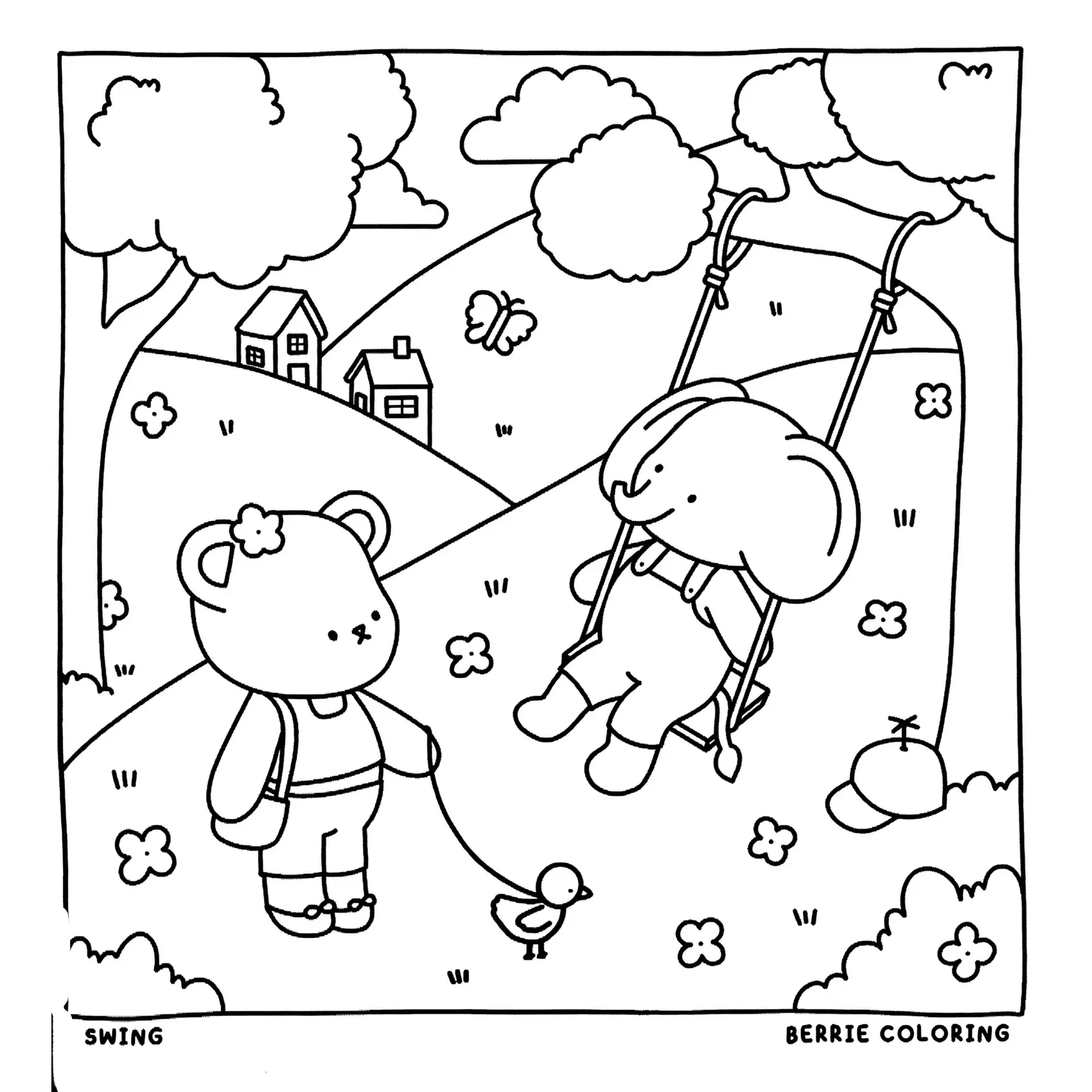 Cozy Friends Coloring Pages – 103