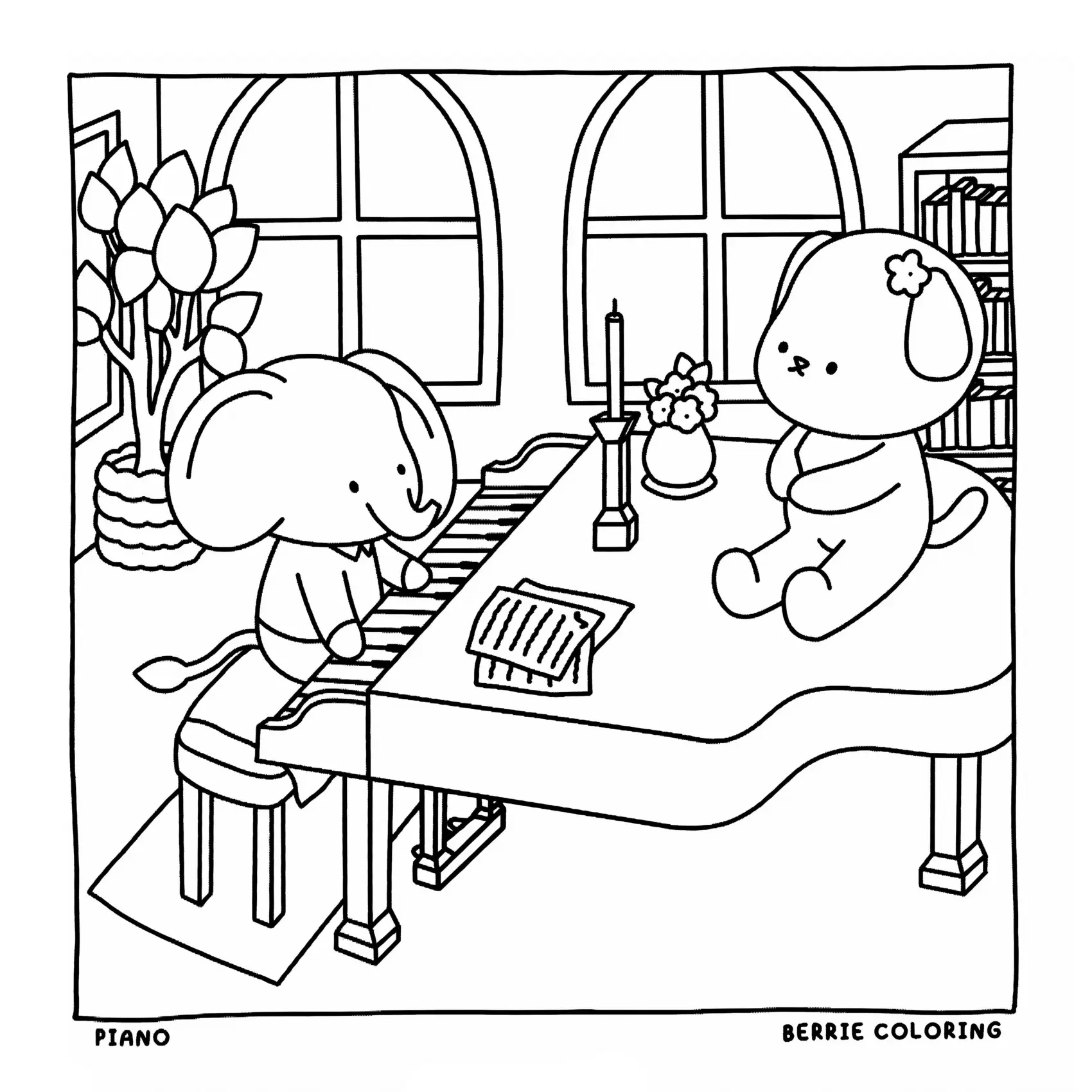 Cozy Friends Coloring Pages – 110