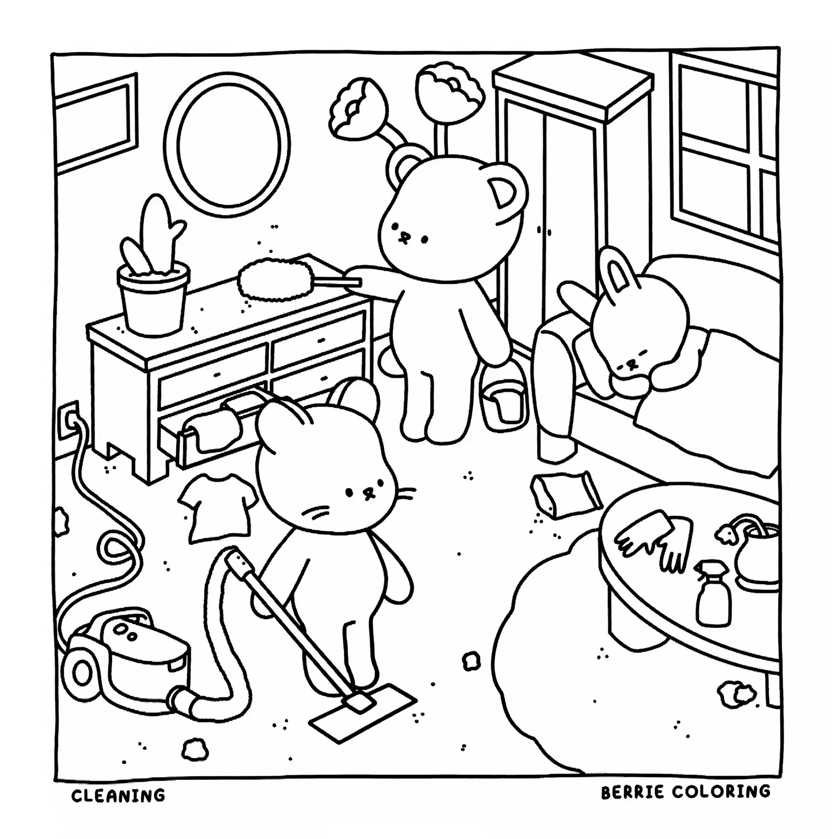 Cozy Friends Coloring Pages – 113
