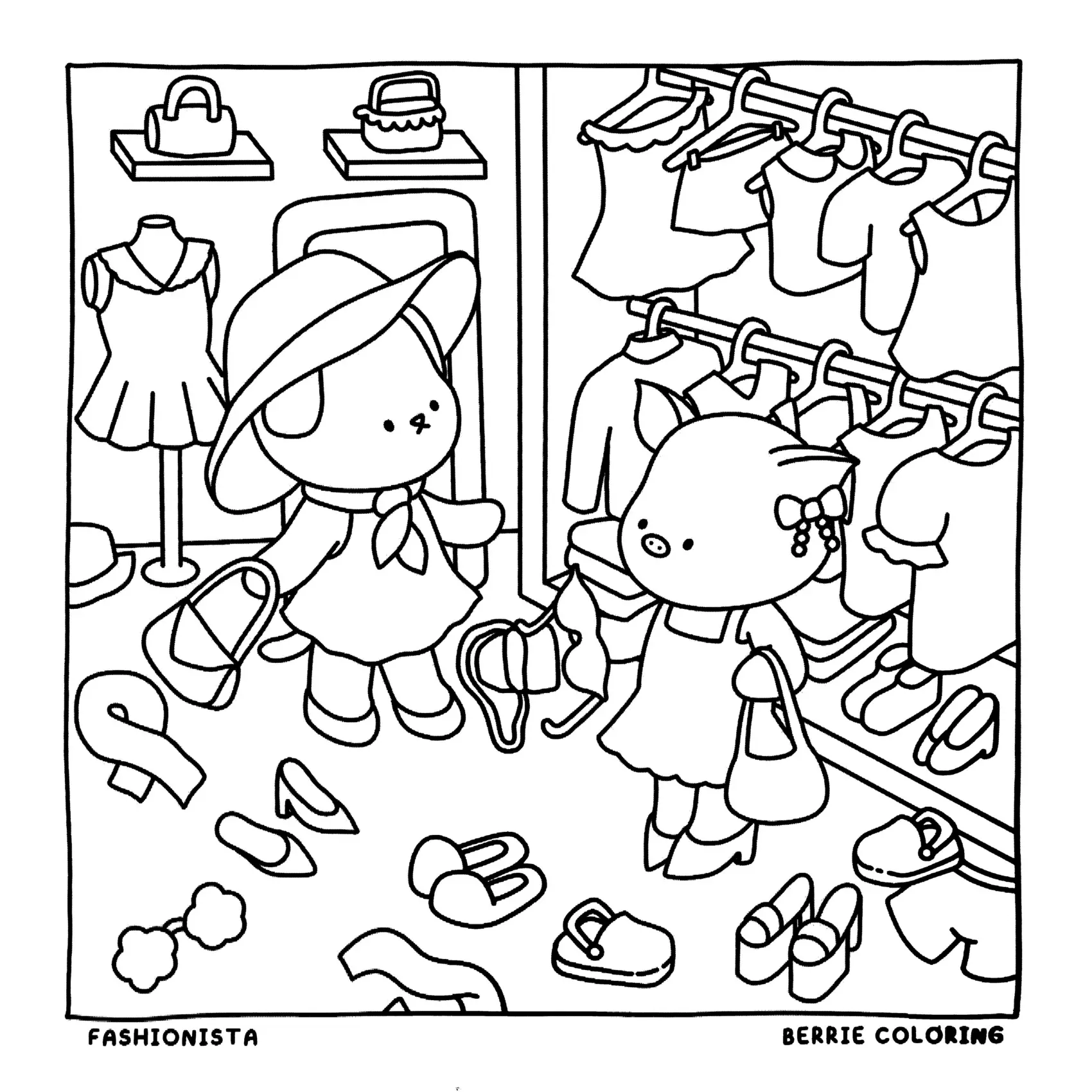 Cozy Friends Coloring Pages – 114