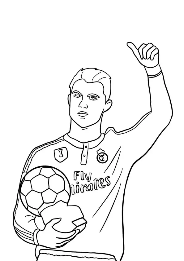 Cristiano Ronaldo Coloring Pages – 005