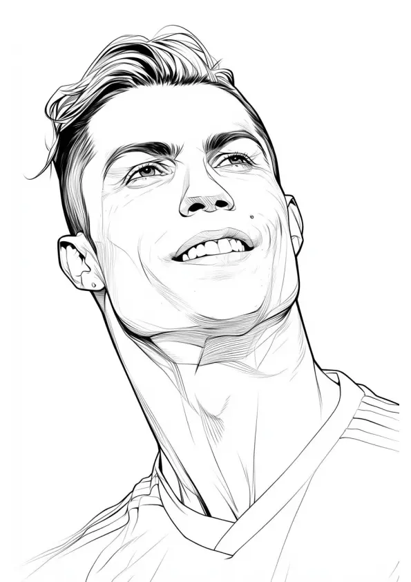 Cristiano Ronaldo Coloring Pages – 006