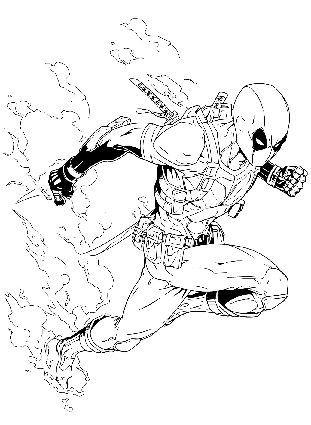 Deadpool Coloring Pages – 008