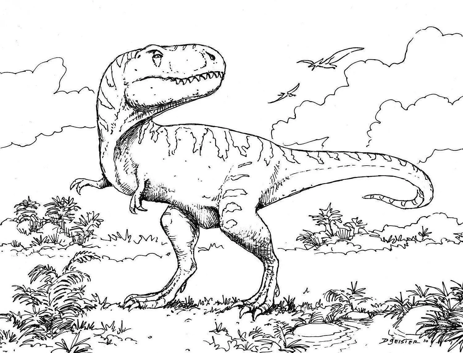 Dinosaurs Coloring Pages – 005