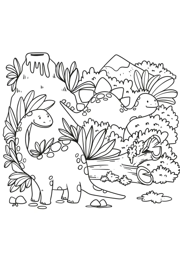 Dinosaurs Coloring Pages – 019