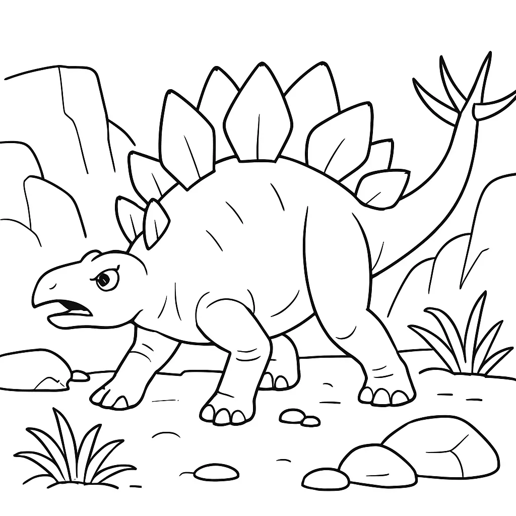 Dinosaurs Coloring Pages – 042