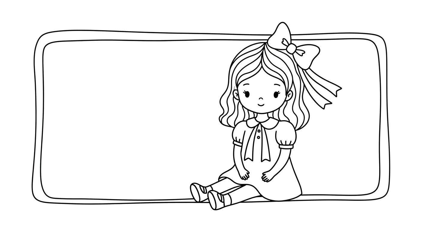 Dolls Coloring Pages – 007