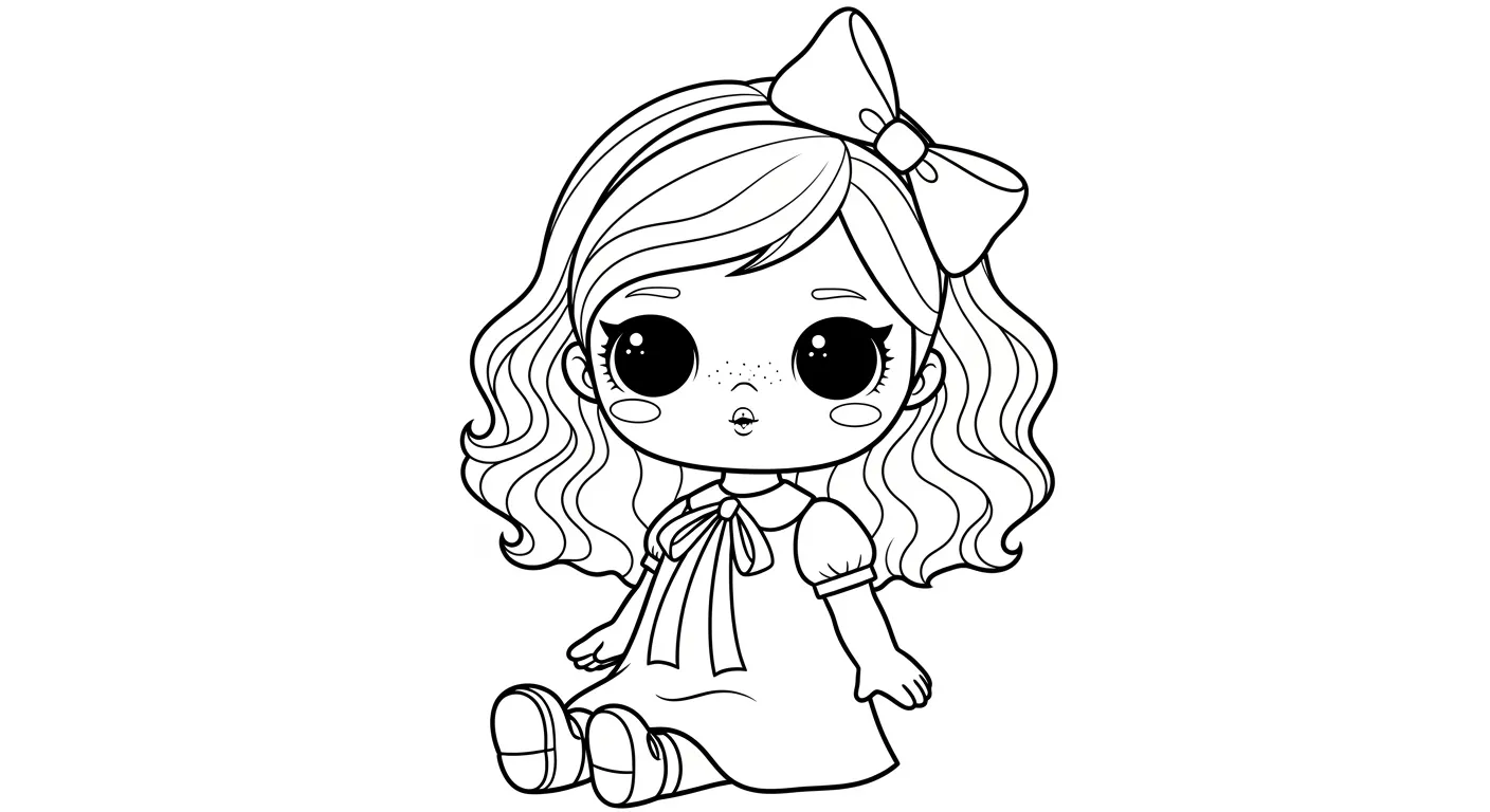Dolls Coloring Pages – 008