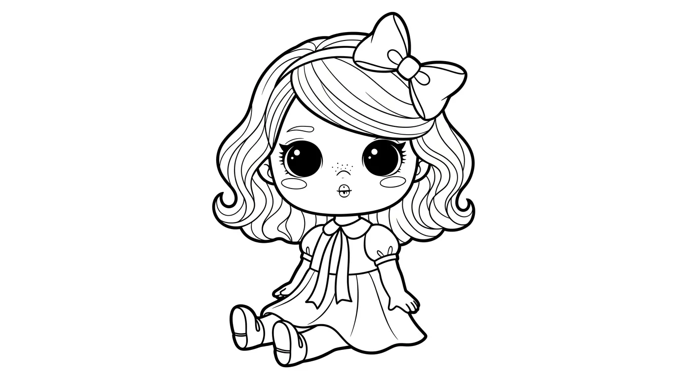 Dolls Coloring Pages – 009