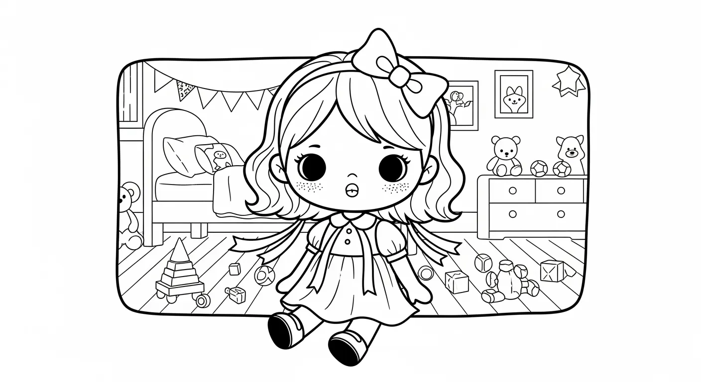 Dolls Coloring Pages – 012