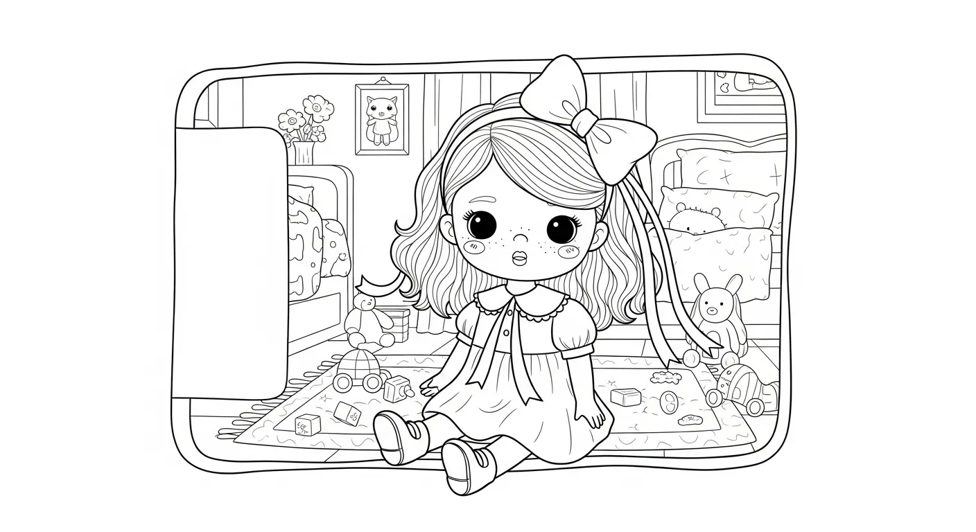 Dolls Coloring Pages – 013