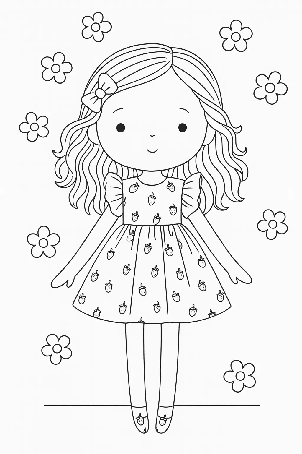 Dolls Coloring Pages – 017