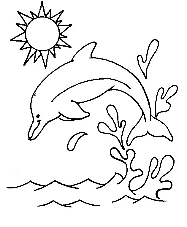 Dolphins Coloring Pages – 007