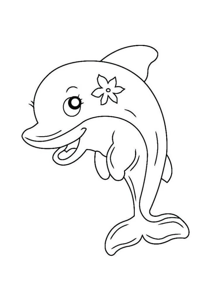 Dolphins Coloring Pages – 010