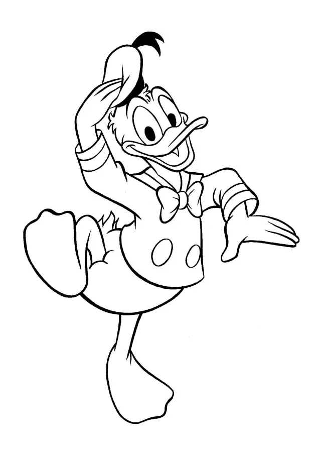 Donald Duck Coloring Pages – 002