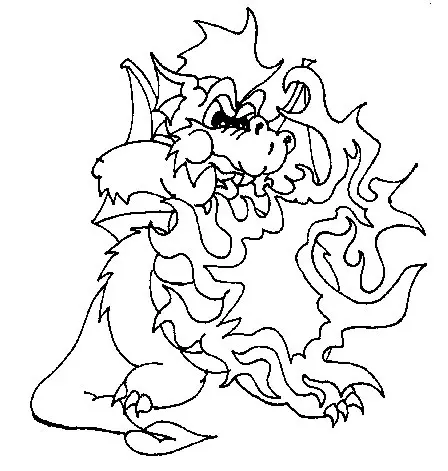 Dragons Coloring Pages – 011