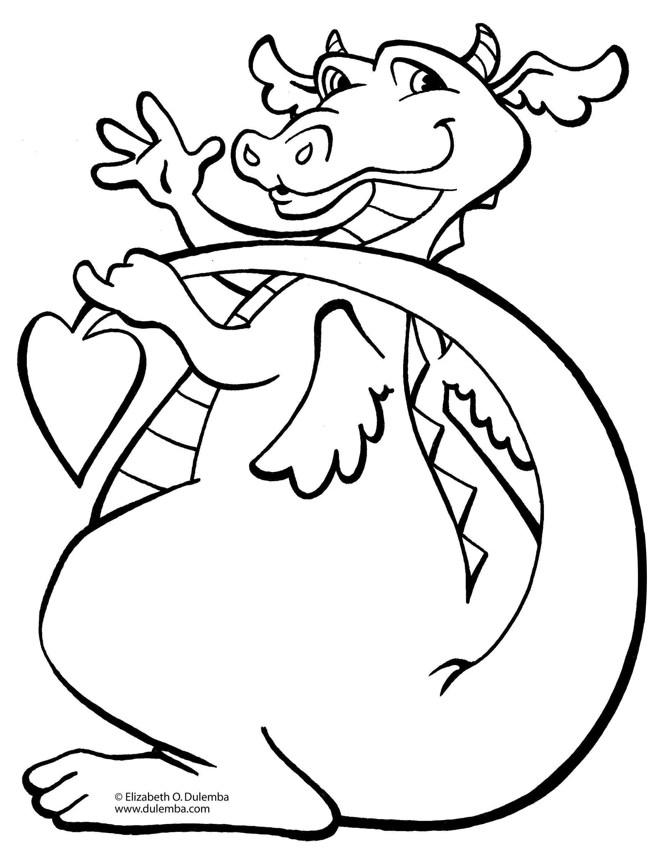 Dragons Coloring Pages – 012