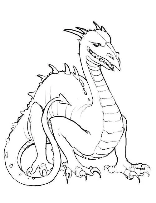 Dragons Coloring Pages – 016