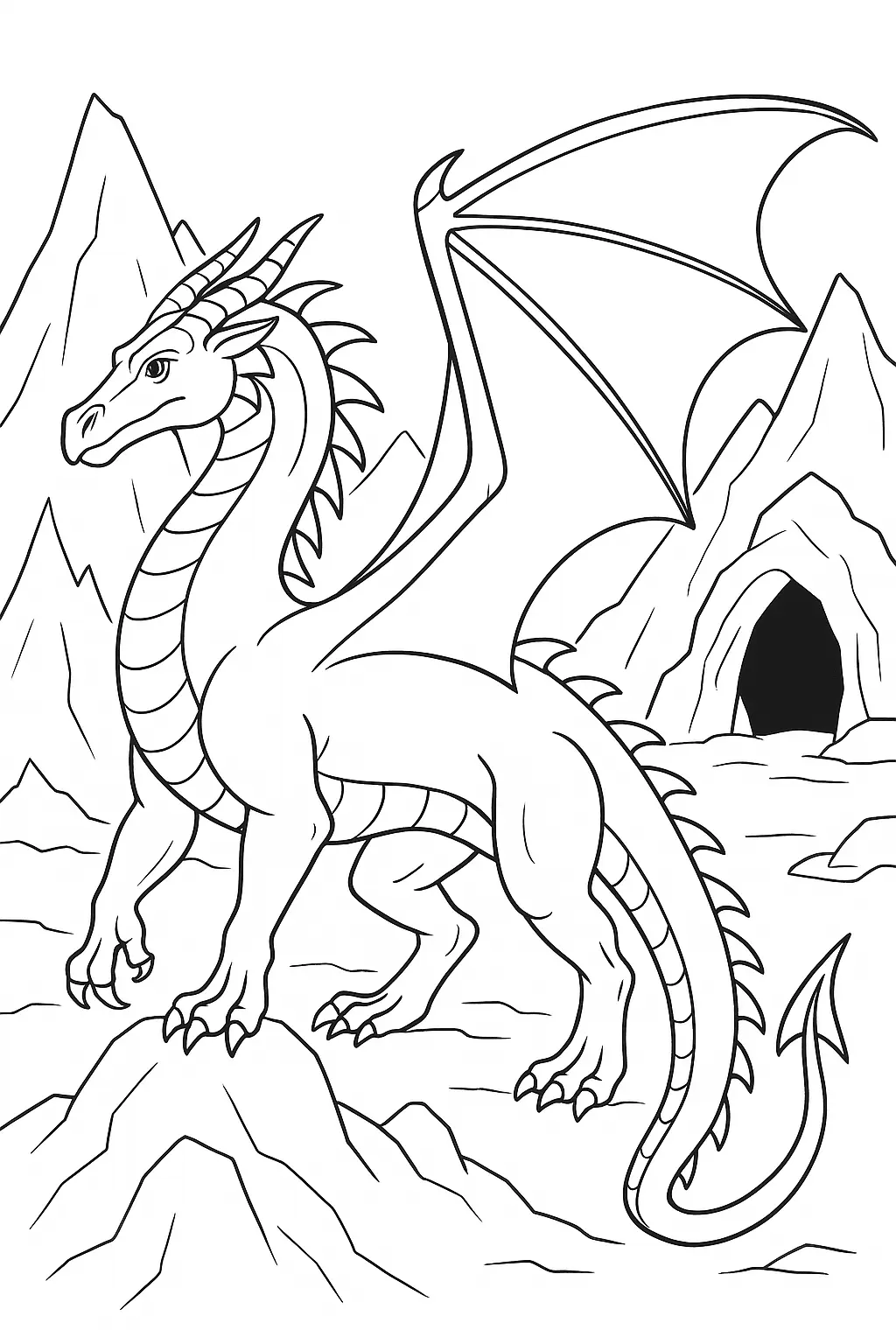 Dragons Coloring Pages – 033