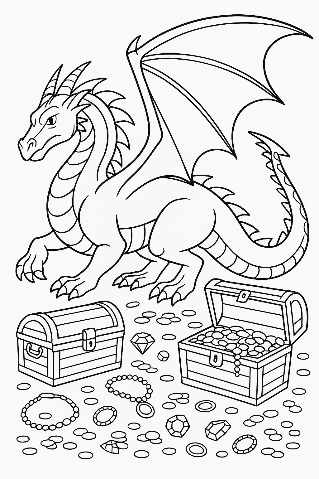 Dragons Coloring Pages – 044