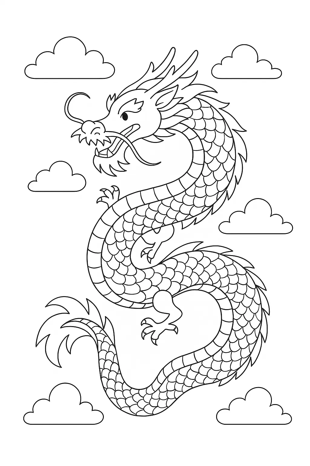 Dragons Coloring Pages – 045