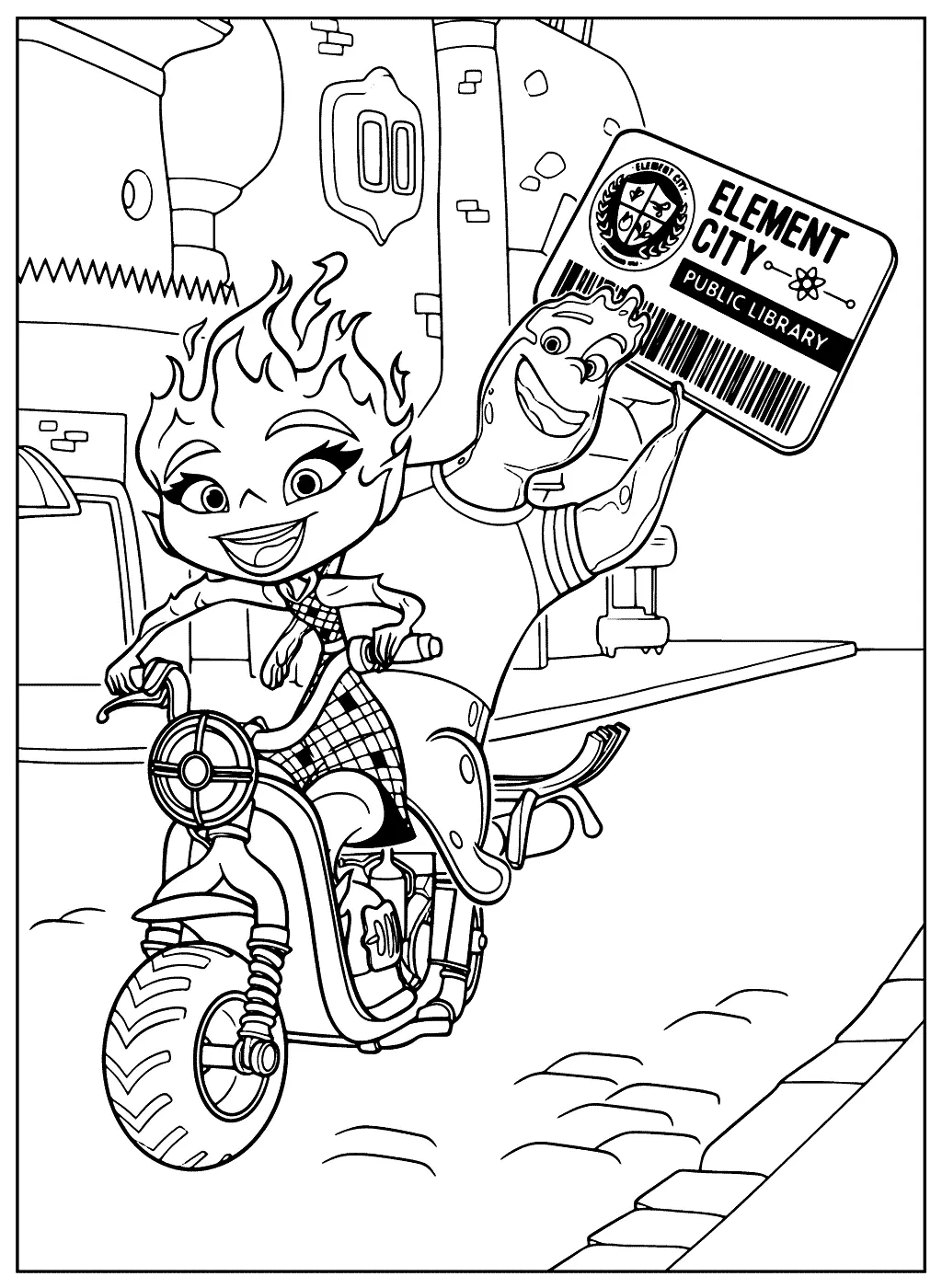 Elements Coloring Pages – 010