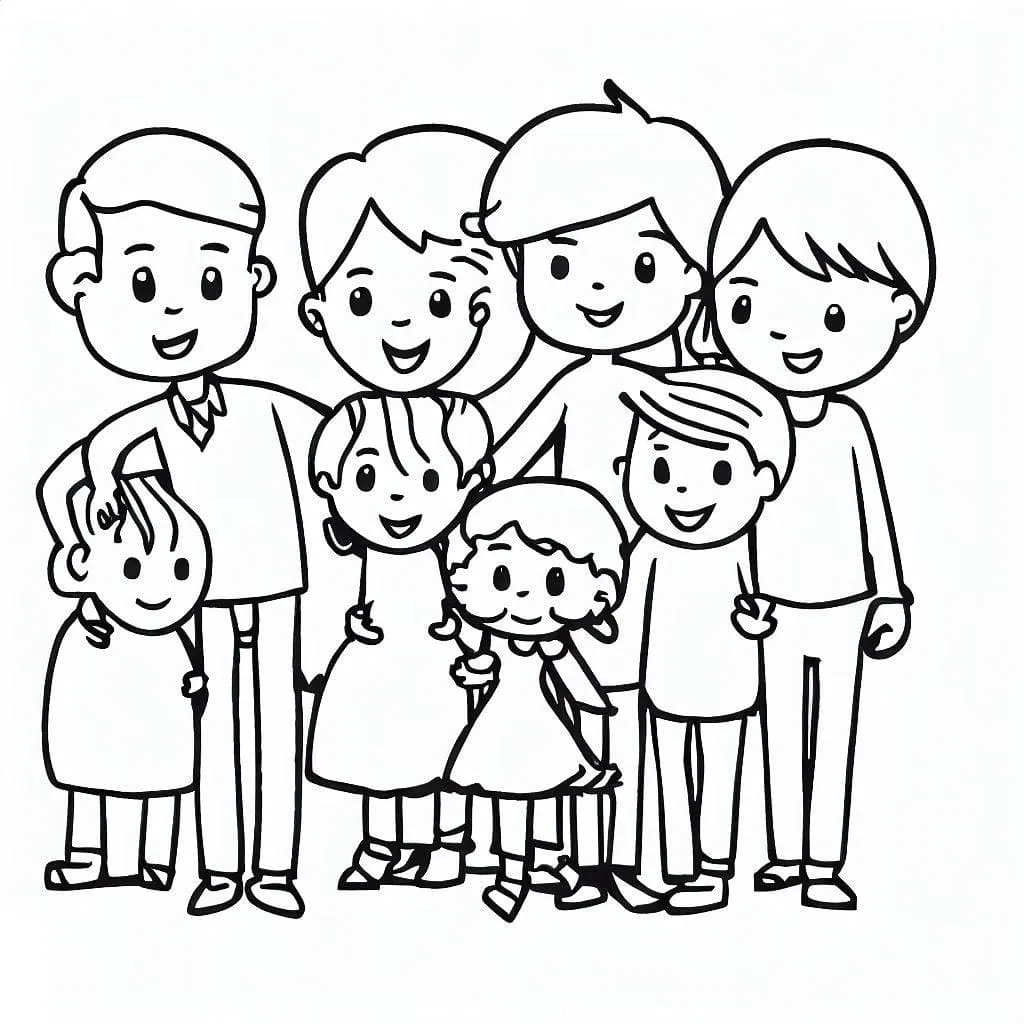 Families Coloring Pages – 008