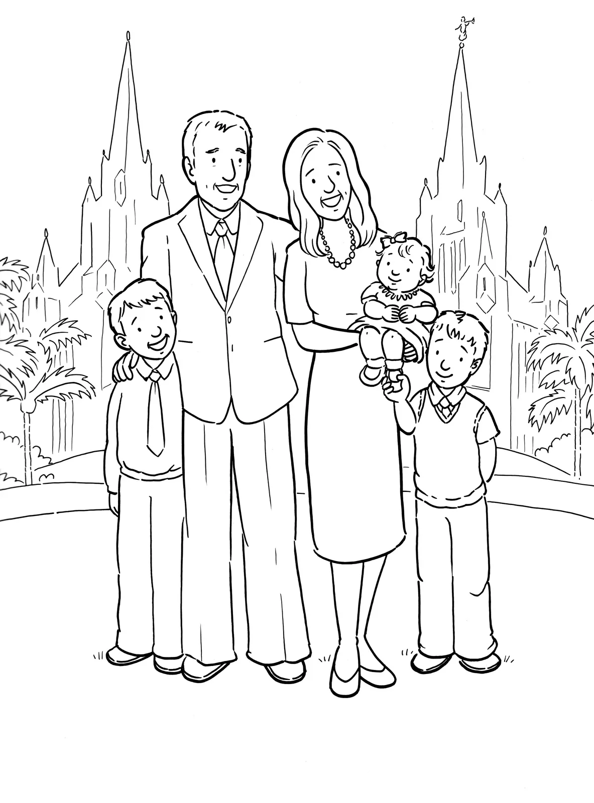 Families Coloring Pages – 009