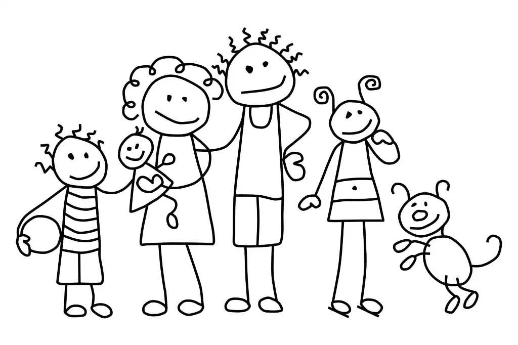 Families Coloring Pages – 010