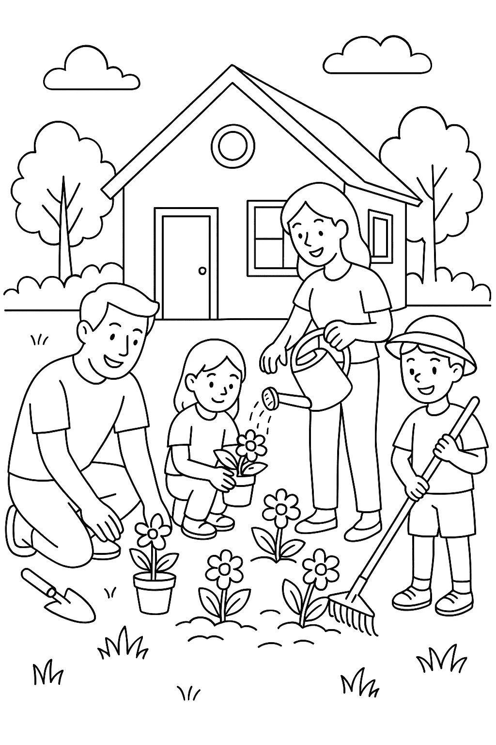 Families Coloring Pages – 035