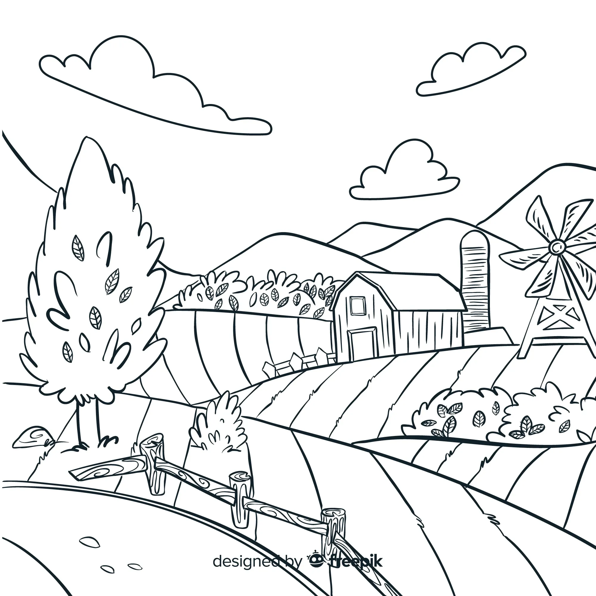 Farm Coloring Pages – 010